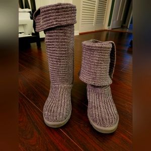 Uggs Sweater tall boots in gray